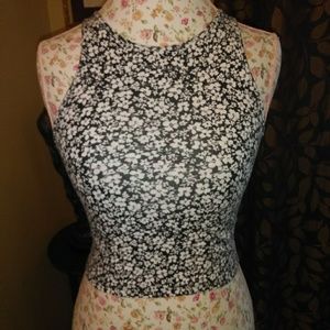 Aeropostale black and white crop top.